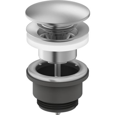 FM Mattsson S600108.75 Bottenventil Ø63 mm, borstad krom