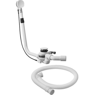 Duravit 791228000001000 Avløpssett med overløp, 500x80x450 mm