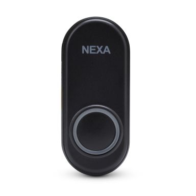 Nexa MLT-1925 Dörrtryckknapp svart, till dörrklocka