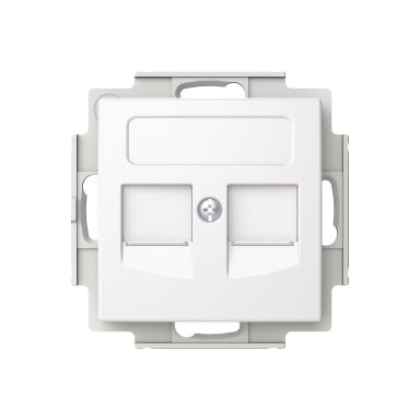 ABB Saga FOT5030-916 Datarasia 2xRJ45 Systimax 85 mm suora