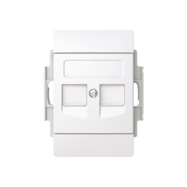 ABB Saga FOT5000-100-916 Datarasia 2xRJ45 keystone, 100 mm, suora