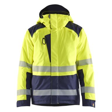 Blåkläder 445519873389XS Vinterjacka varsel, gul/marinblå