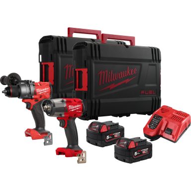 Milwaukee M18 FPP2F3-502X Akkukonesarja sisältää akun ja laturin