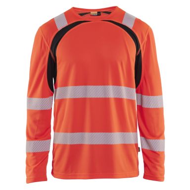Blåkläder 359910135599XS T-shirt varsel, röd/svart