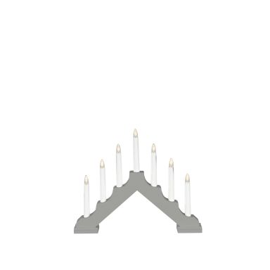Konstsmide 2322-305 Adventsljusstake 7 ljus, grå