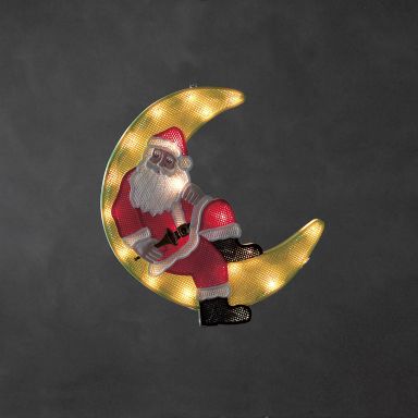 Konstsmide 2860-010 Siluettlampa tomte i måne, 20 LED