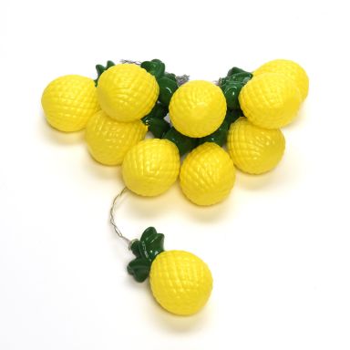 Konstsmide 3126-383 Ljusslinga ananas, 3xAA, timer 6h