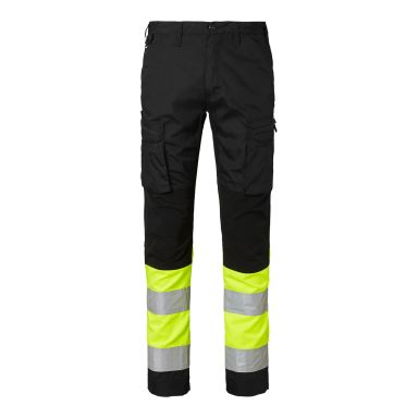 Top Swede 220 Arbetsbyxa varsel, svart/gul