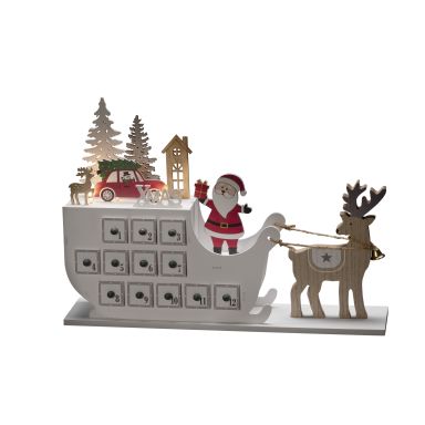 Konstsmide 3263-210 Siluettlampa kalender, trä