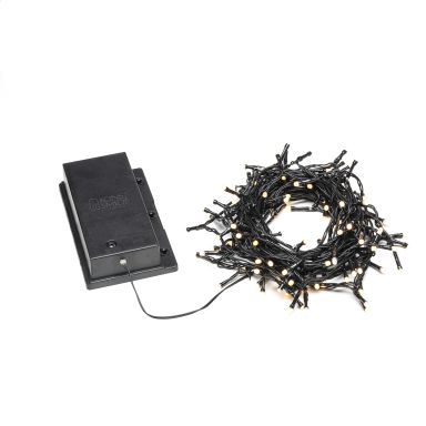 Konstsmide 3729-130 Ljusslinga sensor, timer, varmvit frostad, 11.9 m