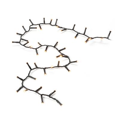 Konstsmide 3875-800 Ljusslinga amber, svart kabel