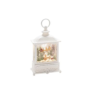 Konstsmide 4395-200 Lykta vattenfylld, tomte flyger över by
