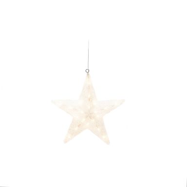 Konstsmide 4483-103 Dekorationsbelysning stjärna, akryl, 40 cm, 40 LED