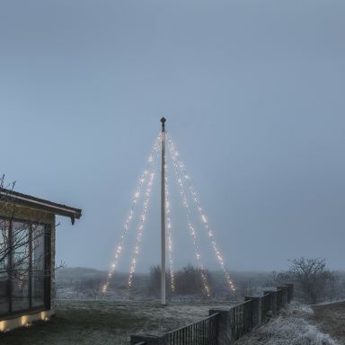 Konstsmide 4782-137 Flaggstångsslinga frostad, 5 m