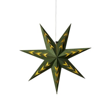 Konstsmide 5952-900 Julestjerne papir, fløjl, grøn
