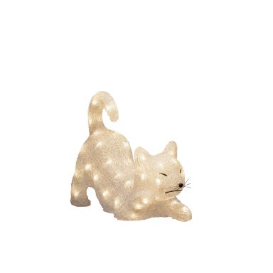Konstsmide 6230-103 Dekorationsbelysning katt, akryl, 35 cm, 48 LED