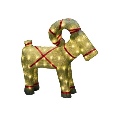Konstsmide 6298-903 Dekorationsbelysning julbock, akryl, 48 cm, 96 LED