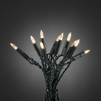 Konstsmide 6306-120 Ljusslinga varmvita LED, grön kabel
