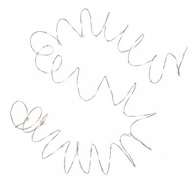 Konstsmide 6331-590 Ljusslinga färgskiftande, silverkabel