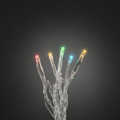 Konstsmide 6353-523 Lyskæde farvet, transparent kabel