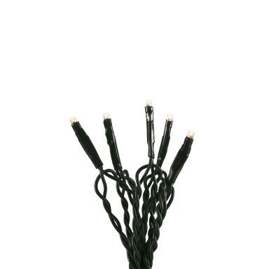 Konstsmide 6355-120 Ljusslinga varmvita, mörkgrön kabel