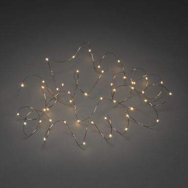 Konstsmide 6588-876 Ljusslinga micro-LED, app, kopparfärgad kabel