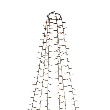 Konstsmide 6650-800 Julgransslinga cluster, svart kabel, 2.4 m