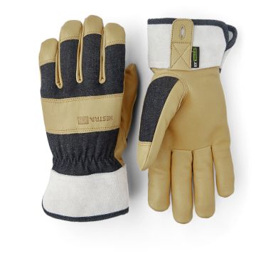 Hestra Pro Classic Denim Monteringshanske gul/grå