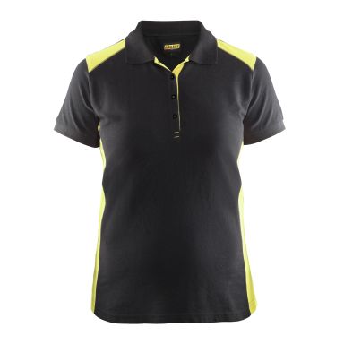 Blåkläder 339010509933XS Pikéskjorte svart/gul