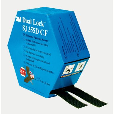 3M Dual lock Hurtiglås svart, gjenlukkbar