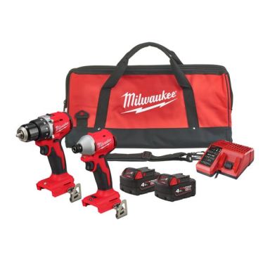Milwaukee M18 BLCPP2B-402C Værktøjssæt med batteri og oplader