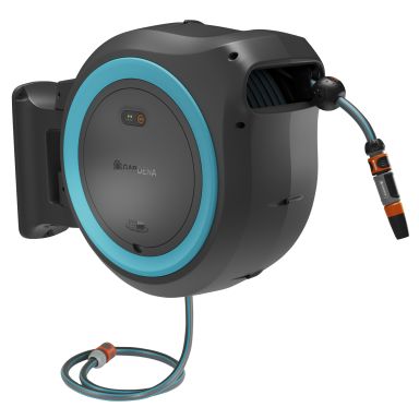 Gardena PowerRoll XL Vægslangeboks med batteri og oplader, 35 m