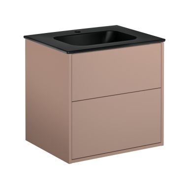 Gustavsberg Artic GB71ACVU60T038 Kommodpaket peach/svart, 60 cm, 2 lådor