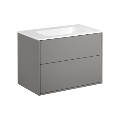 Gustavsberg Artic GB71ACVU80TLSW Kommodepakke askegrå/matt hvit, 80 cm