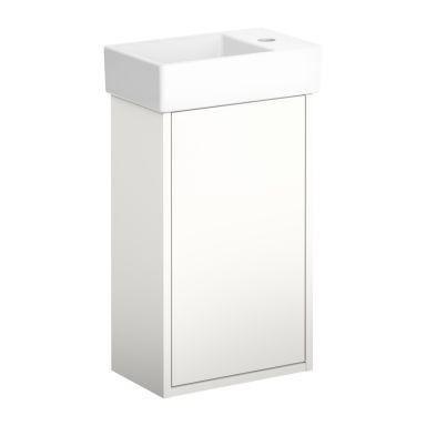 Gustavsberg Artic Small GB71ACVC34TMSWL Alakaappi valkoinen/mattavalkoinen, 36 cm, allas vasemmalla