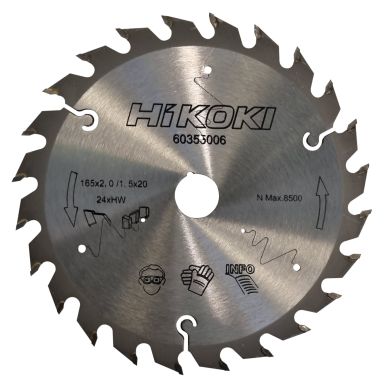 HiKOKI 60355006 Sågklinga 165 x 20 mm, 24T