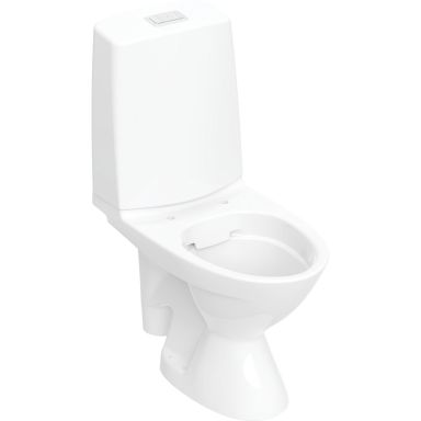 IDO Glow 63 3826301101 WC-istuin ilman istuinkantta, kiinnitysrei`illä, iso jalka
