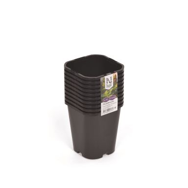 Nelson Garden 5726 Plastkrukke Sort, 11 cm, 10-pak