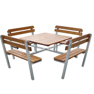 Eden Wood Quattro EW 0946-6P Picknickbord