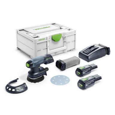 Festool ETSC 125 3,0 I-Plus Excenterslip med batteri och laddare