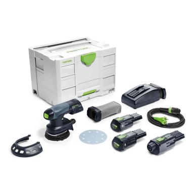 Festool ETSC 125 3,0 I-Set Excenterslip med batteri och laddare
