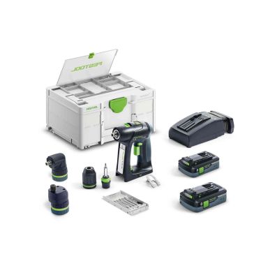 Festool C 18 HPC 4,0 I-Set Skruvdragare med batteri och laddare