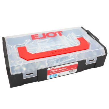 Ejot Minibox Sortimentslåda byggskruv, C2, 160 delar