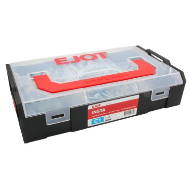 Ejot Minibox Insta Sortimentslåda stål-/betong- och träskruv, C1, 120 delar