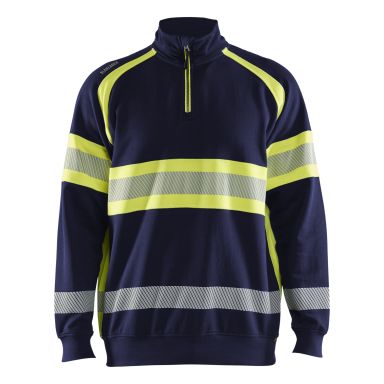 Blåkläder 355311588933XS Genser marineblå/gul