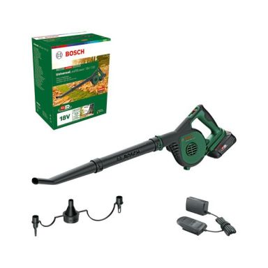 Bosch DIY 06008A0600 Akkulehtipuhallin laturilla ja akulla