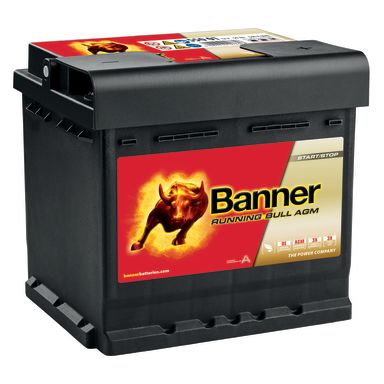 Banner Running Bull AGM 55001M Startbatteri 12V, 50 Ah
