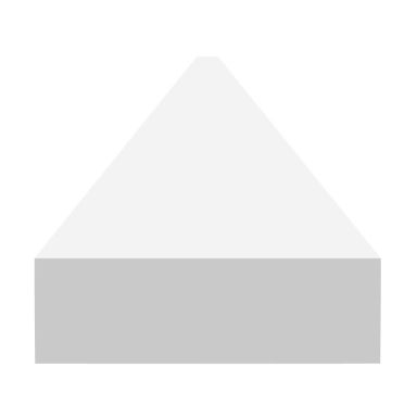 Jabo Arnö 26162 Monteringslist 2400x65x20 mm, vit