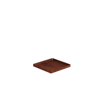 Jabo Odla 44681 Bottenplatta för blomkruka Odla, 25x25 cm, corten
