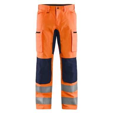 Blåkläder 158518115389C44 Työhousut huomiovärilliset, oranssi/mariininsininen